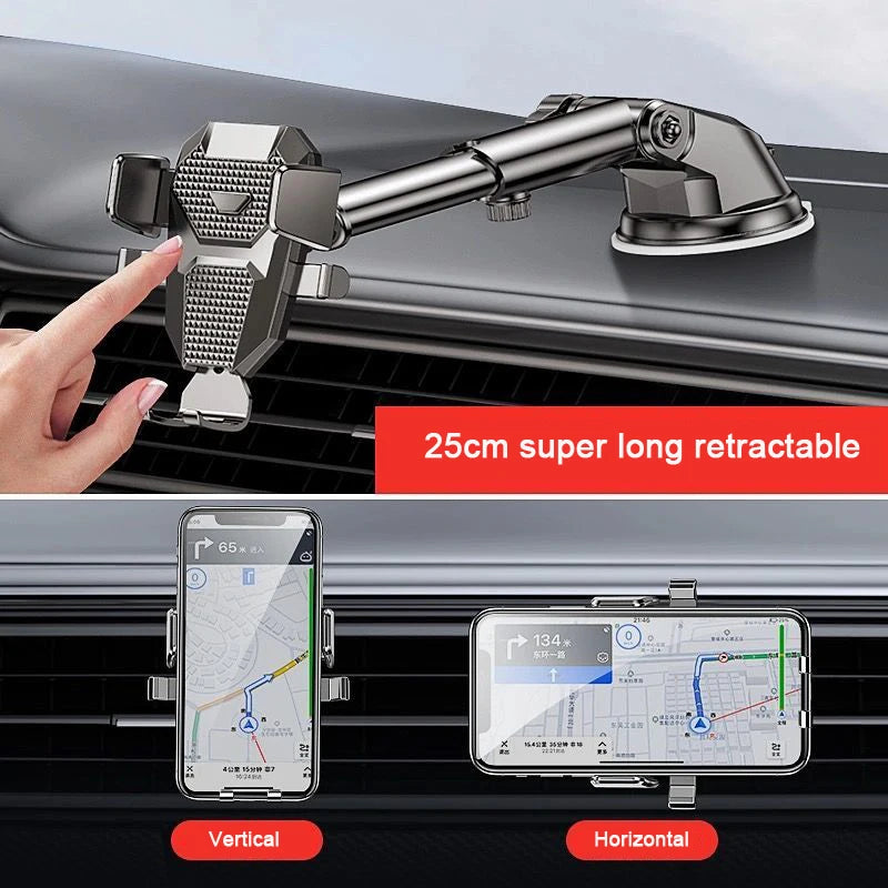 Sucker Car Phone Holder Mount Stand GPS Telefon Mobile Cell Support For iPhone 13 12 11 Pro Xiaomi Huawei Samsung