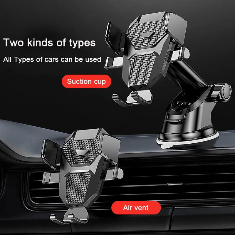 Sucker Car Phone Holder Mount Stand GPS Telefon Mobile Cell Support For iPhone 13 12 11 Pro Xiaomi Huawei Samsung