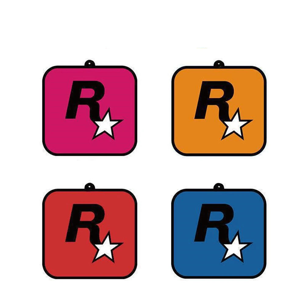 Trend car fragrance R star car long-lasting aromatherapy fragrance piece net red pendant decoration car deodorization