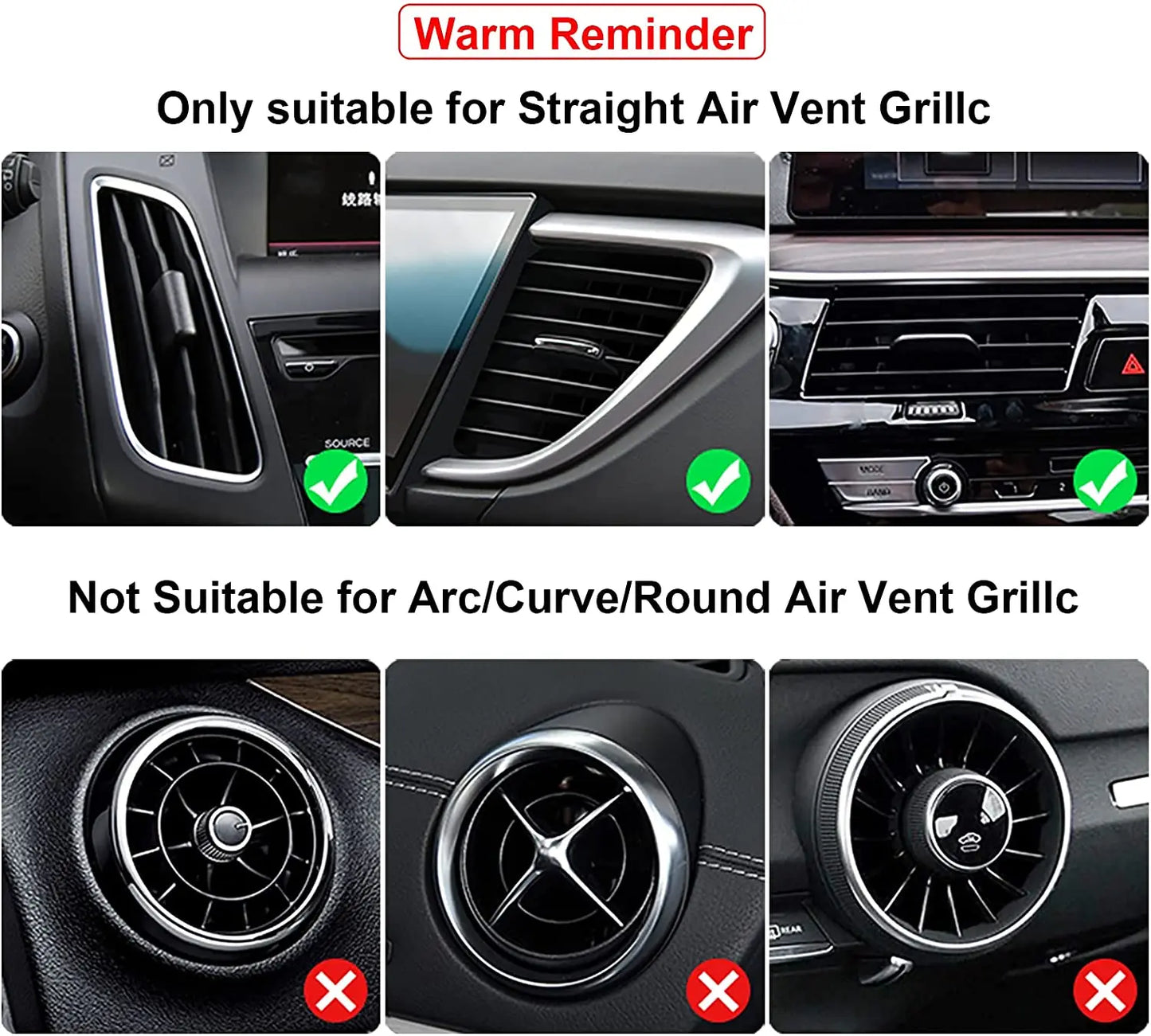 10Pcs 20cm Car Air Conditioner Outlet Decorative U Shape Moulding Trim Decor Strips Car Styling Car Door Edge Corner Protector